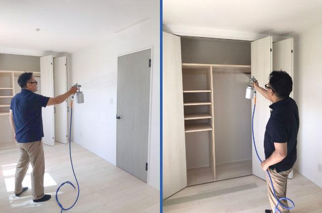 AIリキッド施工の様子1